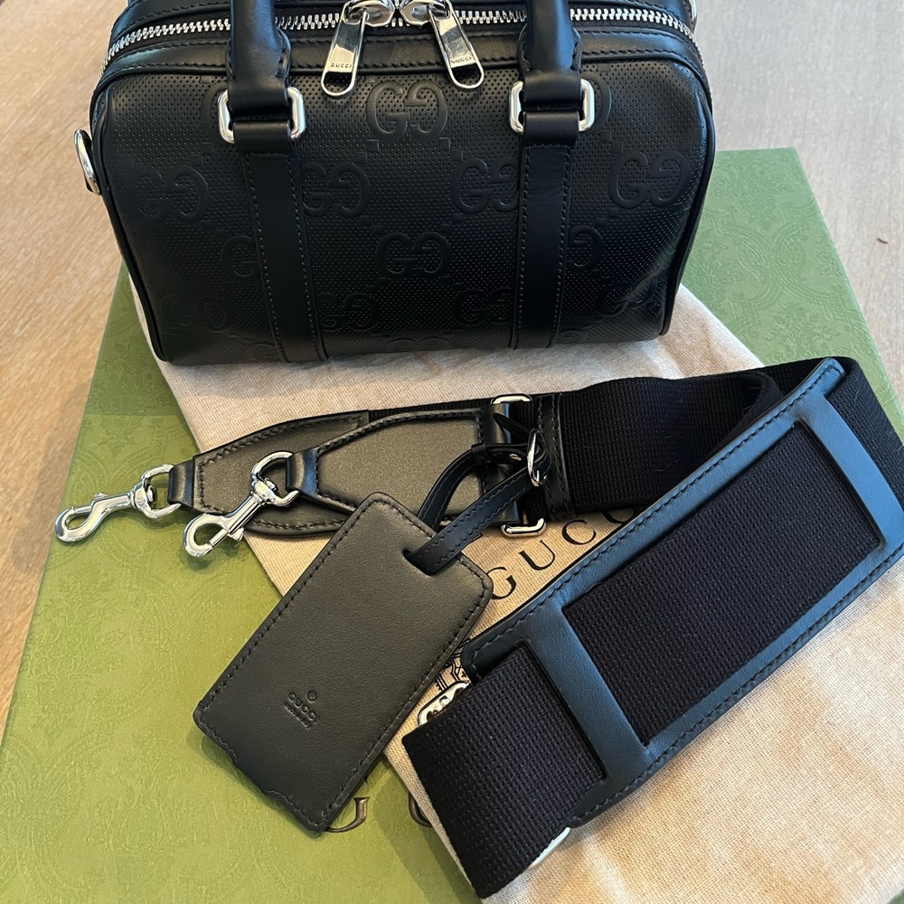 ⛔️ SOLD ⛔️ Gucci GG Embossed Mini Duffle Speedy Bag - Picture 12 of 17